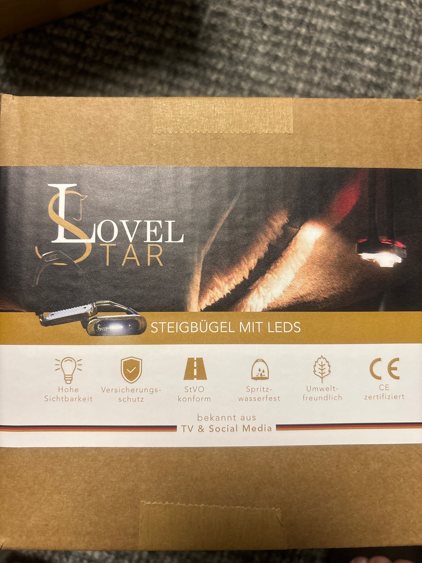 Steigbügel | Rosé Gold | mit LEDs